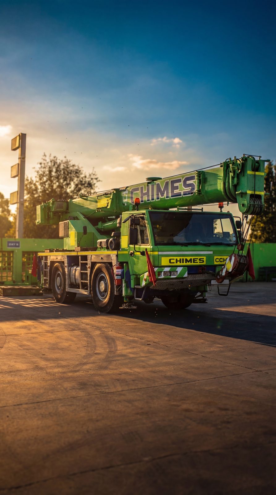 Chimes crane on site