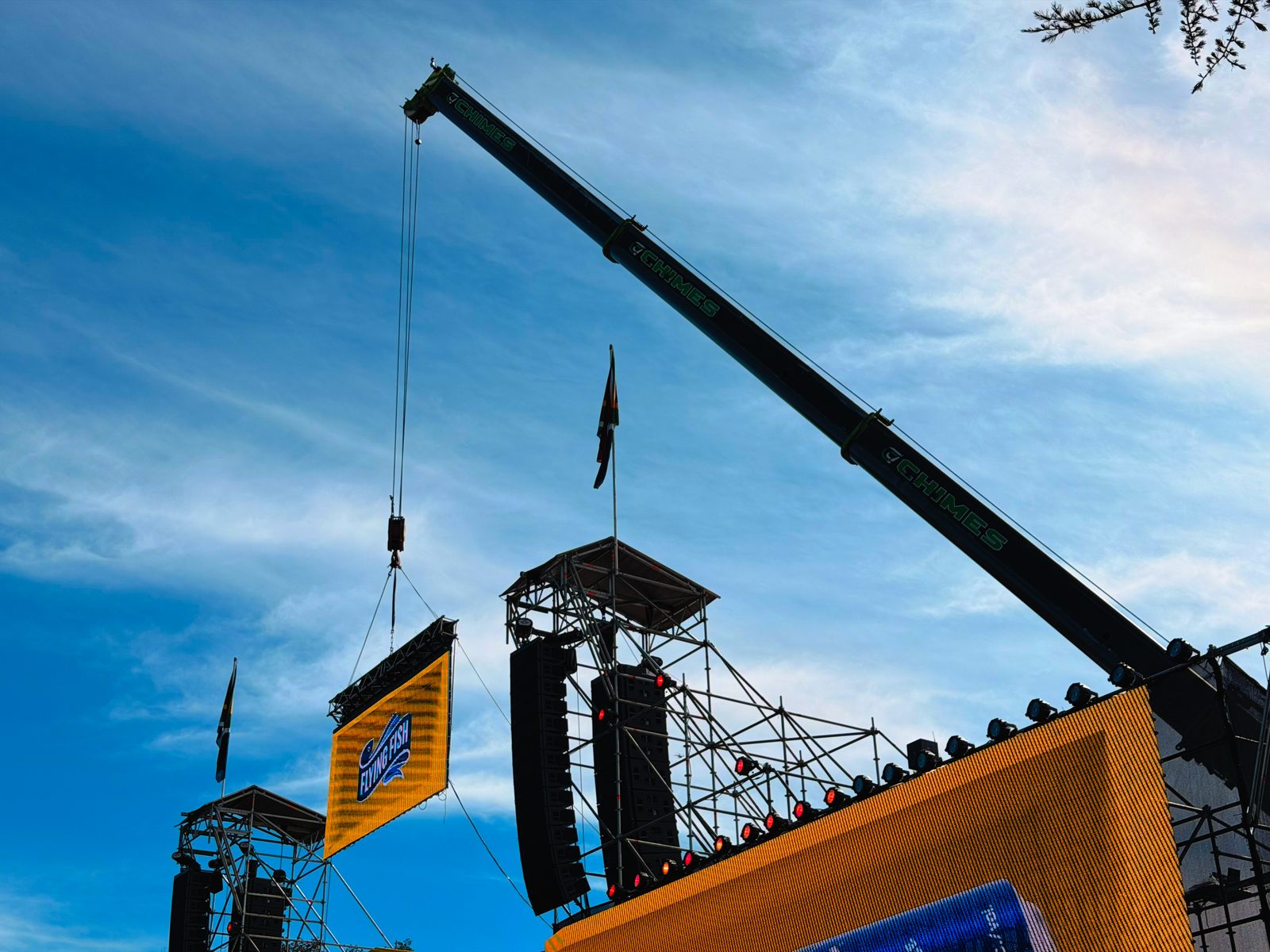 Crane on site