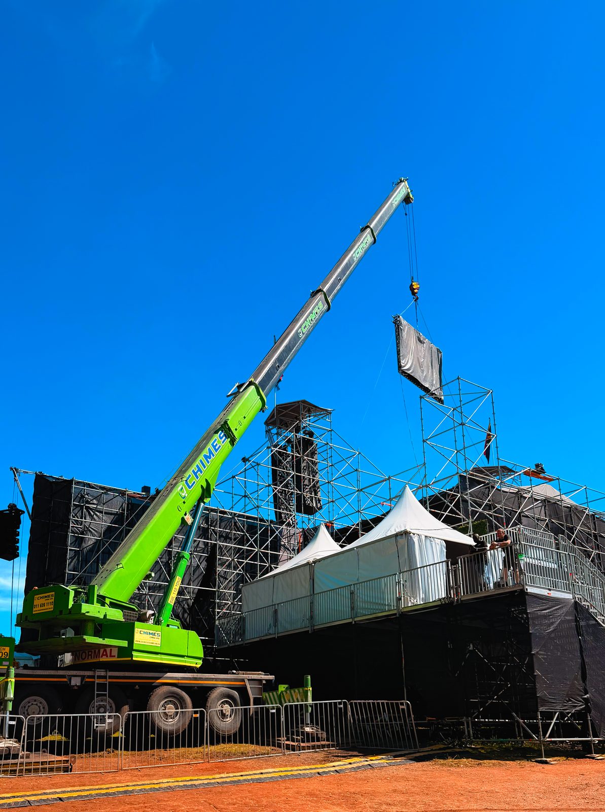 Crane on site