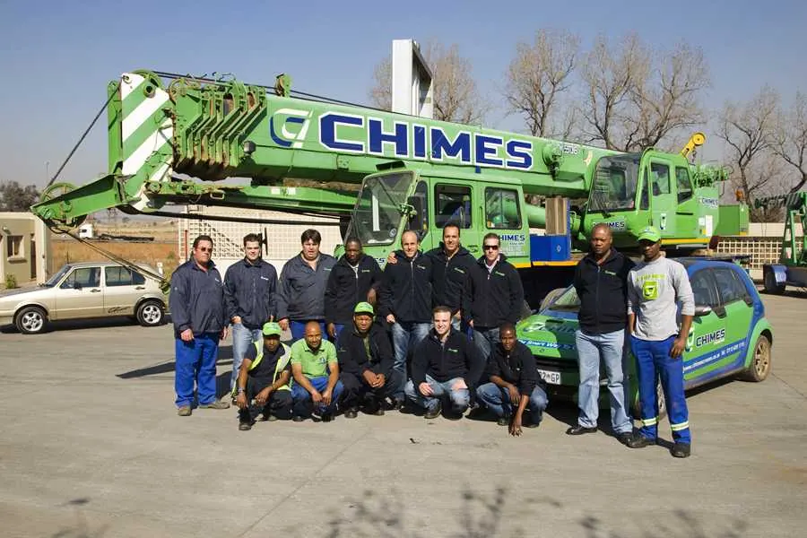 Chimes crew on site